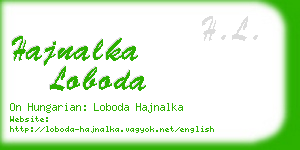 hajnalka loboda business card